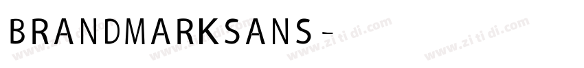 BRANDMARK SANS字体转换